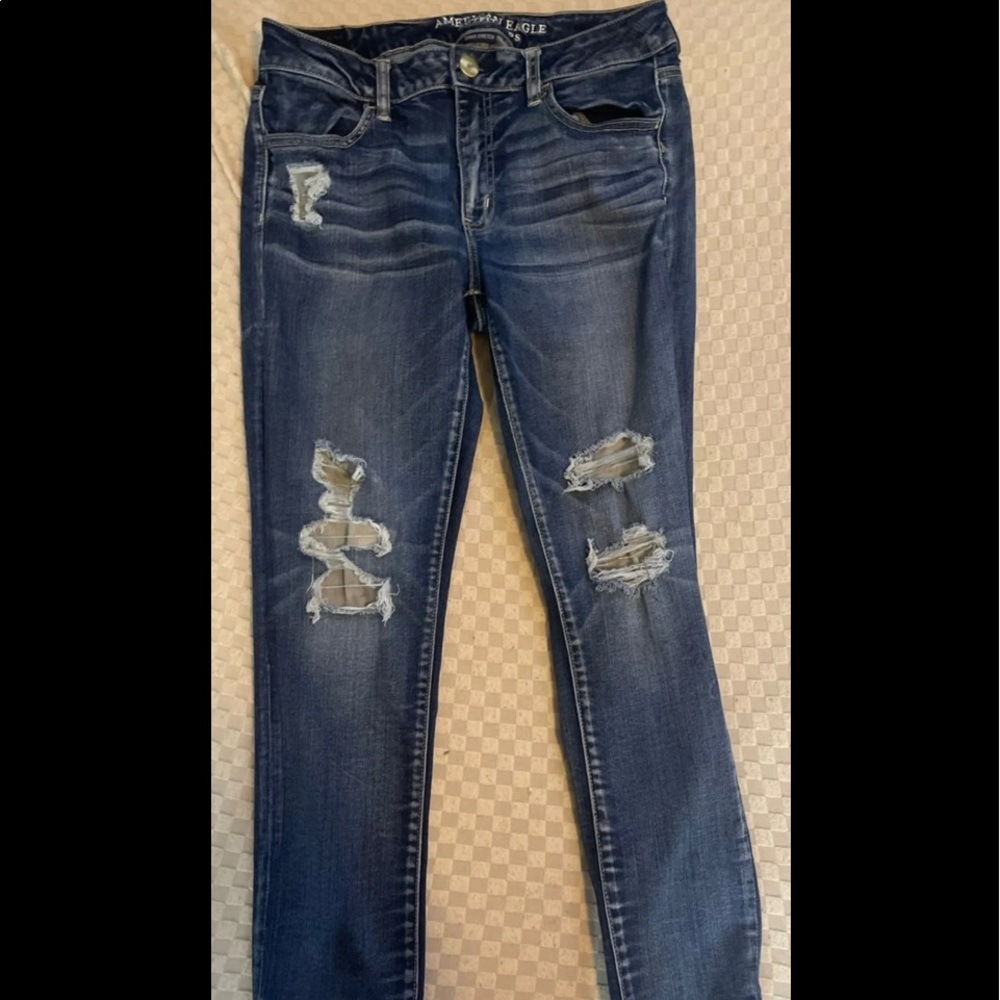 merican Eagle Super Stretch Jeggings Size 10 Short